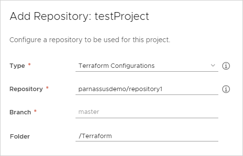 Integração do repositório do Terraform