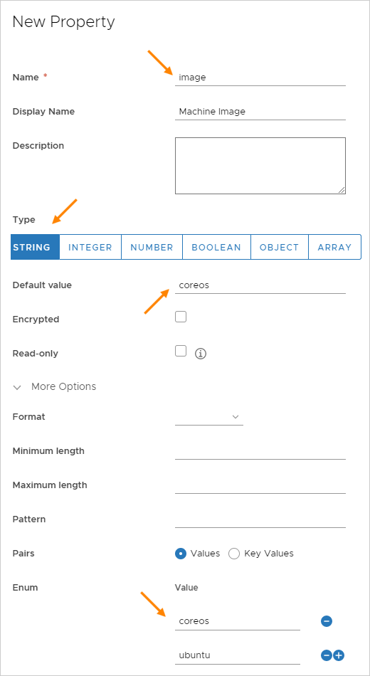 Adicionando uma propriedade a um grupo de propriedades