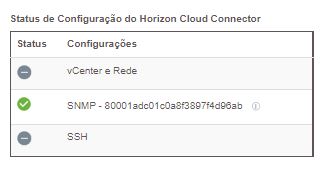 Detalhe do ID do mecanismo SNMP no portal de configuração do Horizon Cloud Connector