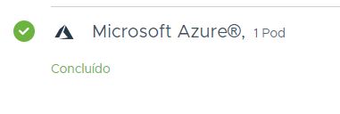 Horizon Cloud on Microsoft Azure: página Introdução que mostra que o primeiro pod foi adicionado completamente