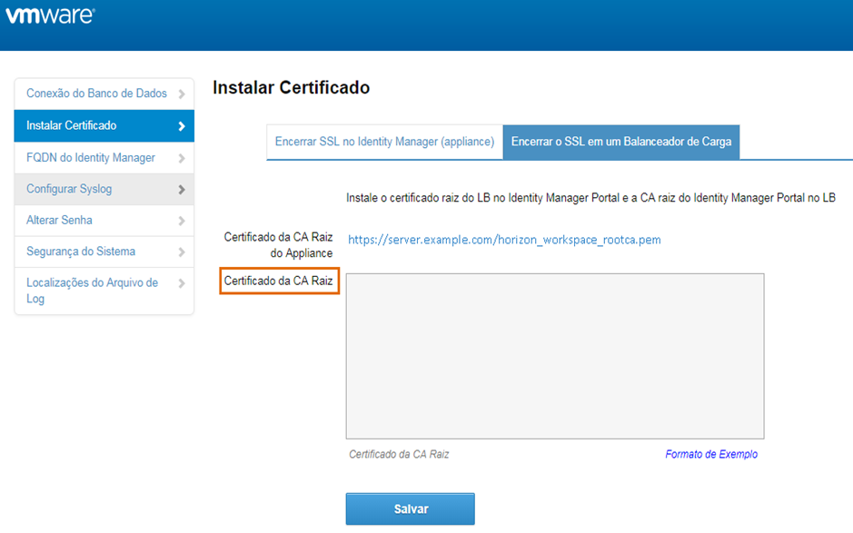 Adicionar certificado do BC