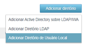 adicionar opção de diretório local