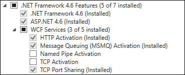 Captura de tela do .NET Framework 4.6