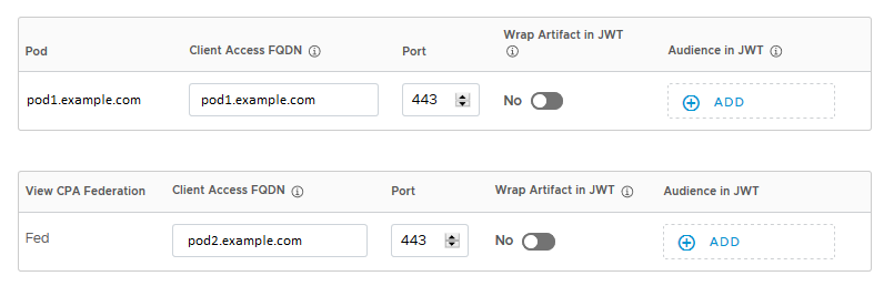 editar intervalo de rede para configurações de visualização