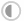 Dette ikon er en grå halvcirkel, med en rund kontur.