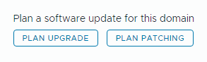 Abbildung mit den Schaltflächen „Upgrade planen“ und „Patchen planen“.