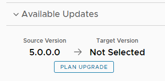 Abbildung mit der Schaltfläche „Upgrade planen“.