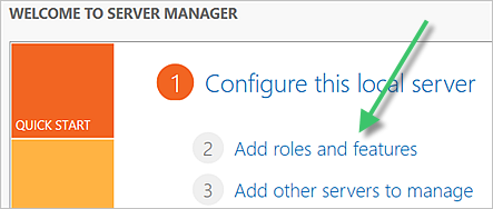 Server-Manager – Rollen und Funktionen hinzufügen