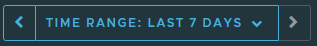 Zeitbereichsschaltfläche mit nach links gerichtetem Pfeil links, nach rechts gerichteter Pfeilspitze rechts, Zeitbereich: Text der letzten 7 Tage in der Mitte
