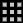 Ein 3x3-Raster aus kleinen grauen Quadraten auf schwarzem Hintergrund