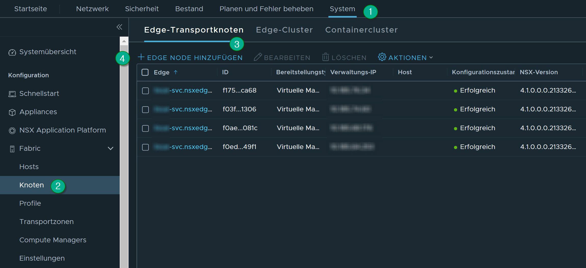 Edge-Transportknoten hinzufügen