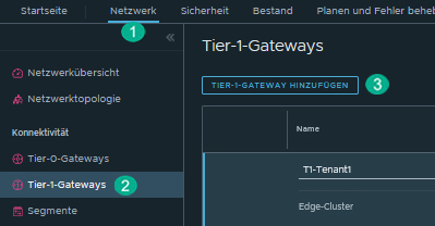 Tier-1-Gateway hinzufügen