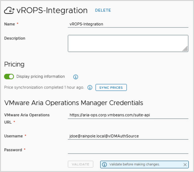 Shows username format for non-local account login