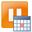 The icon for a waiting timer workflow schema element.