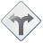 The icon for a decision element in a workflow schema.
