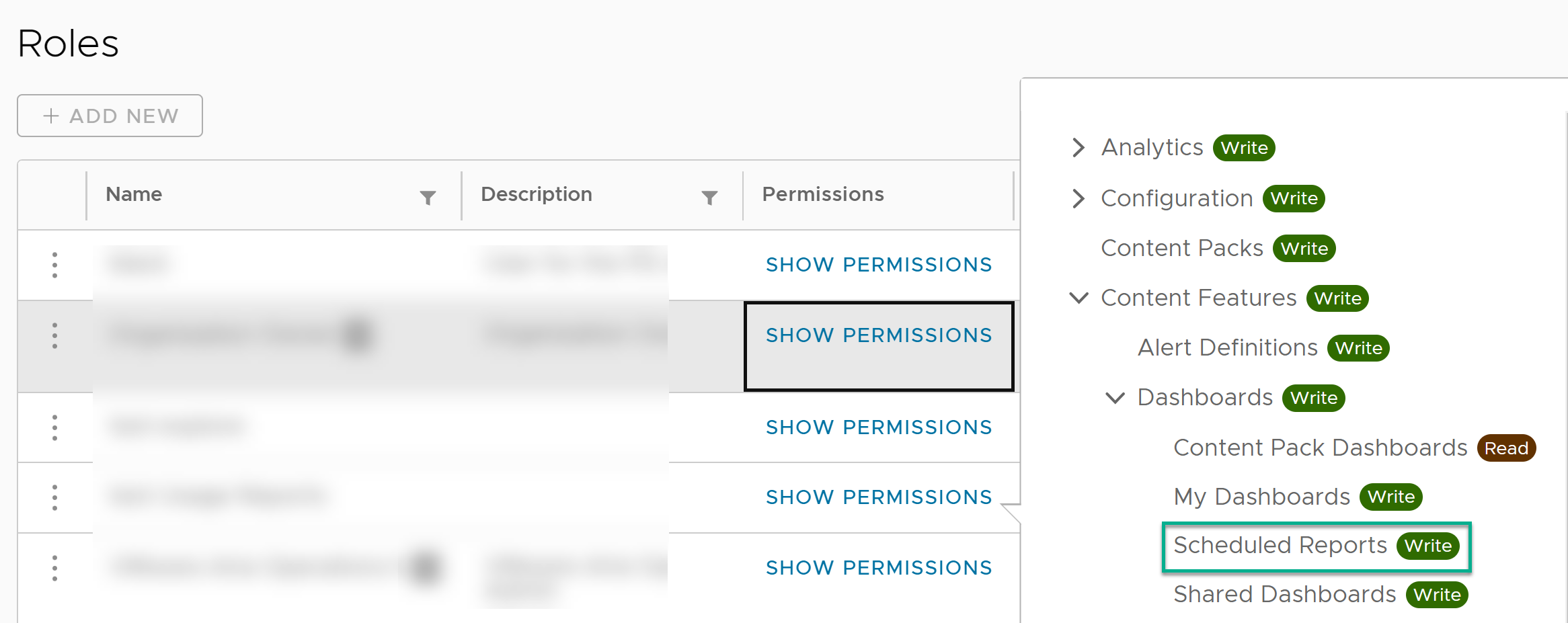 User having Write permissions to schedule reports.