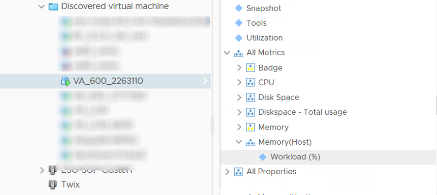 Metrics in UI