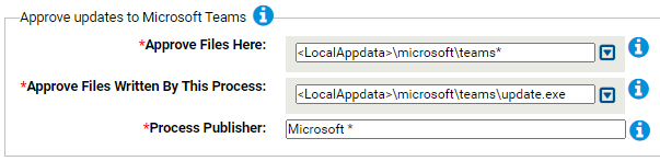 The approve updates to Microsoft Teams settings for the Microsoft Teams Rapid Config