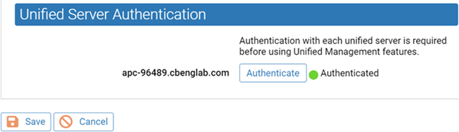Additional options for Unified Server Authentication