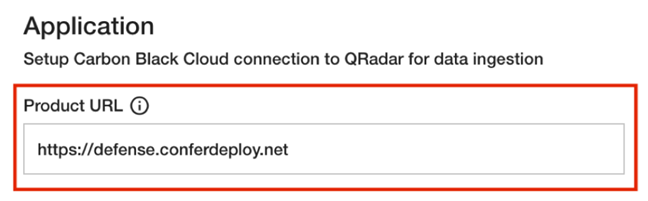 Use full HTTPS string to configure a Product URL for IBM QRadar