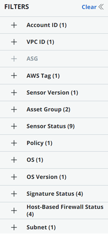 AWS filters