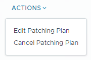 Image showing Edit Patching Plan on the Actions menu.