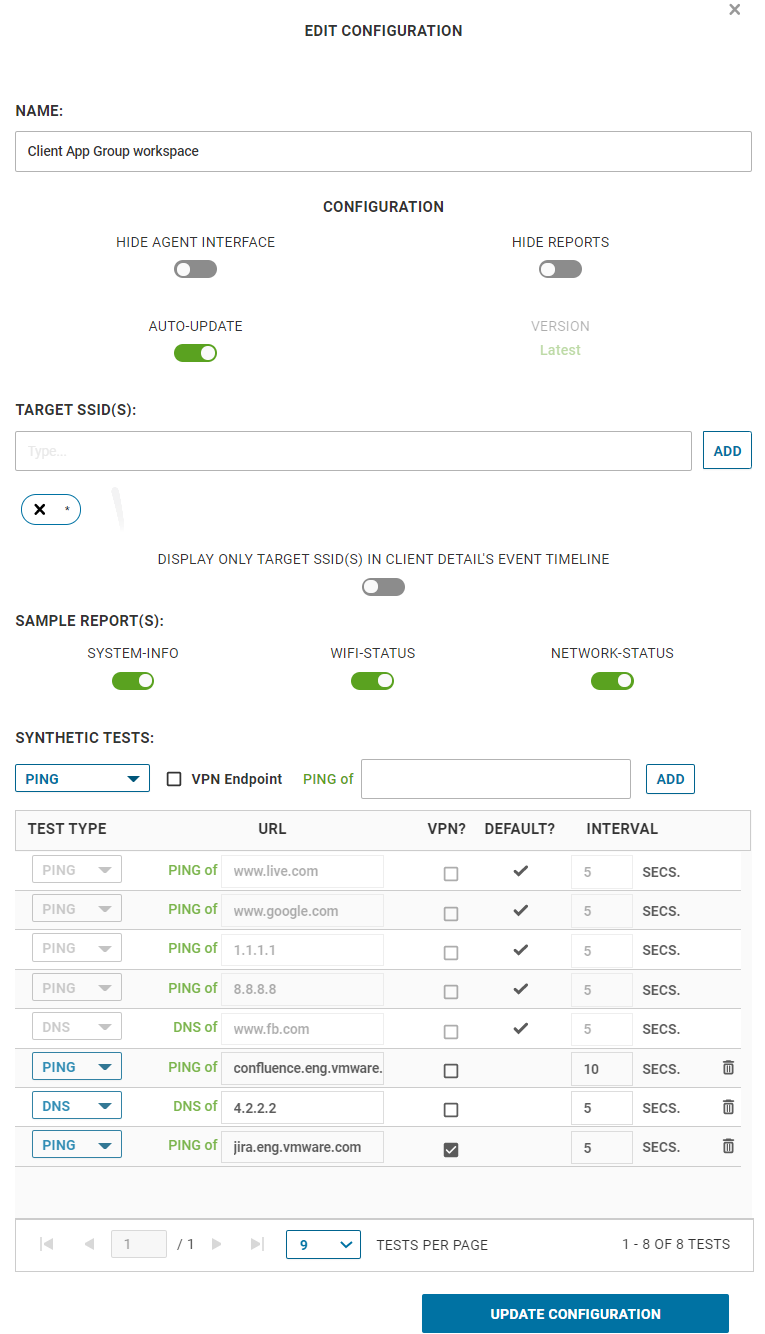 Manage Client App Groups for Client App User- Edit Configuration