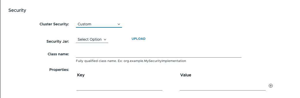 Security: Custom interface