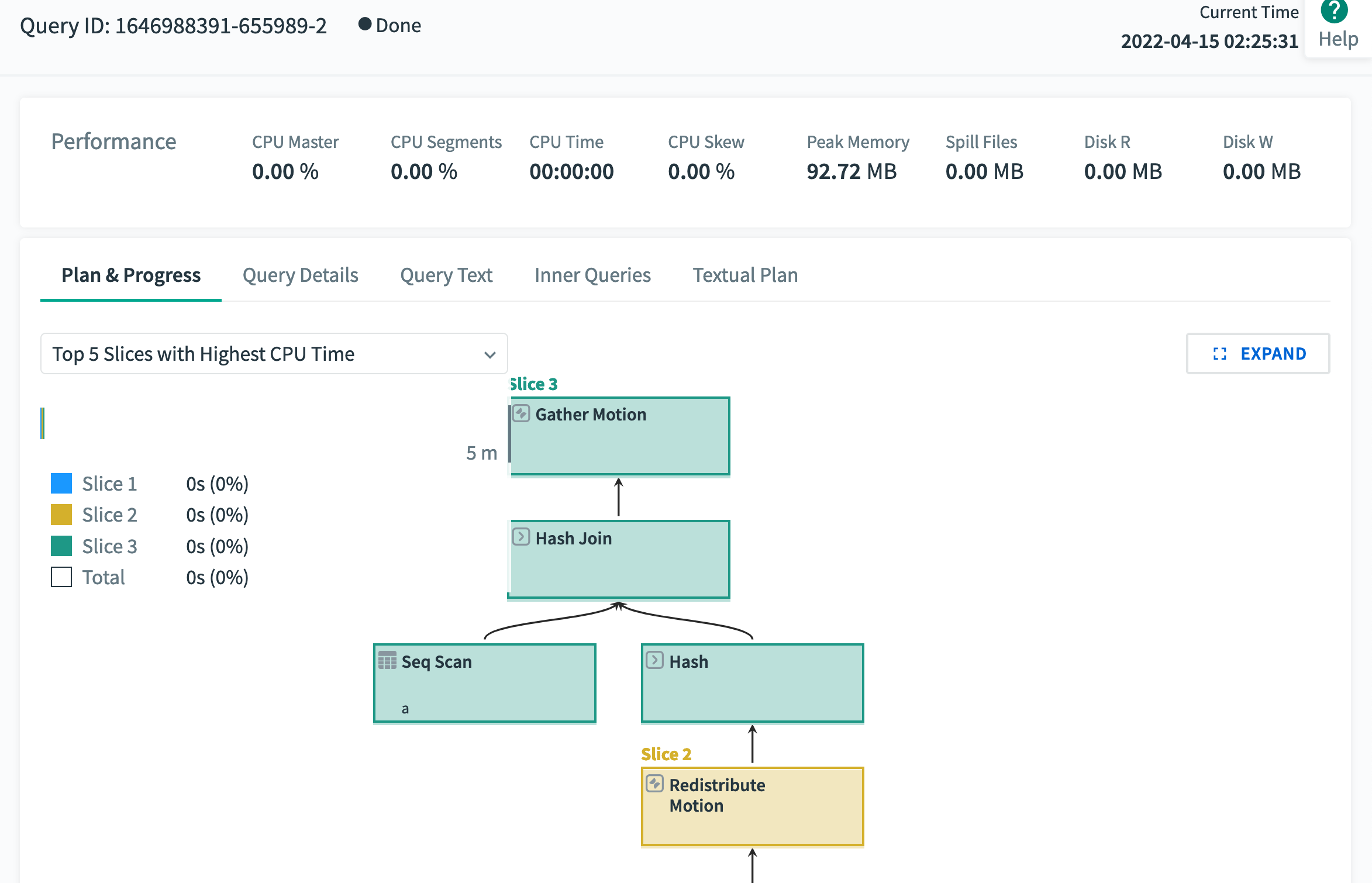 Query History Details