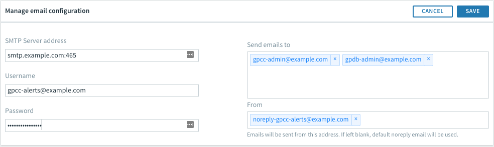 email config