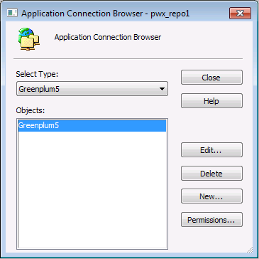 Application Connection Browser