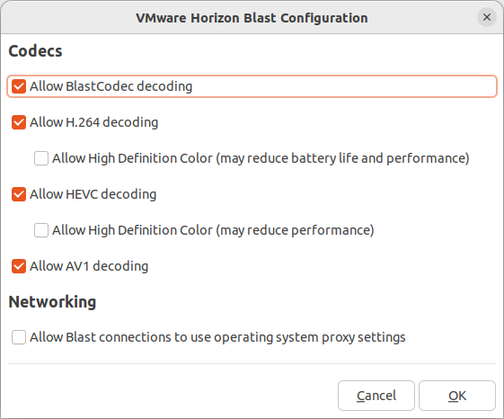 The Blast Configuration window has controls for specifying decoding options.