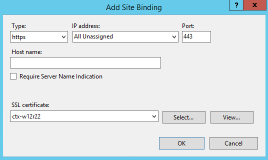 set HTTPS Binding