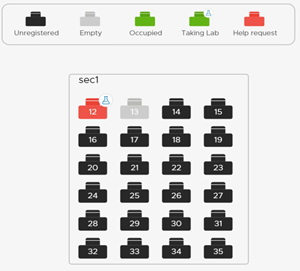 Seat map view.