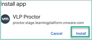 Install the VMware Lab Platform Proctor application.