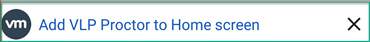 Add VMware Lab Platform Proctor to Home screen option.