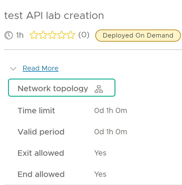 Network topology of a lab.