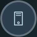 Icon that represents a physical server in the NSX environment