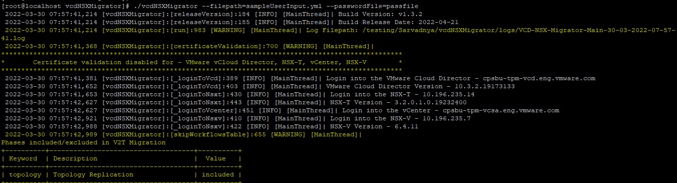 Initiate tool execution with saved passwords