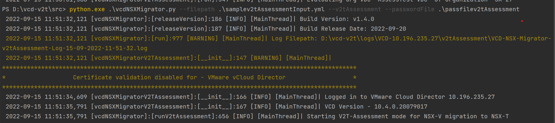 Initiate tool execution with saved passwords