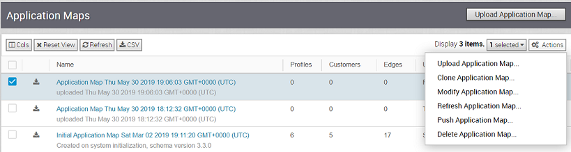 Application Maps Page