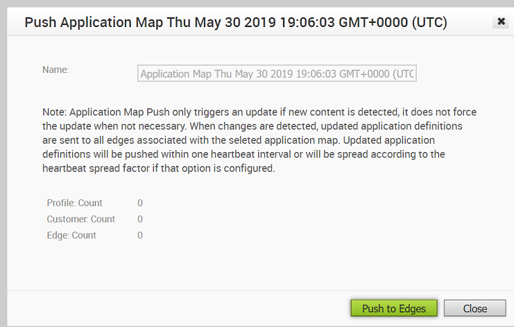 Push Application Map