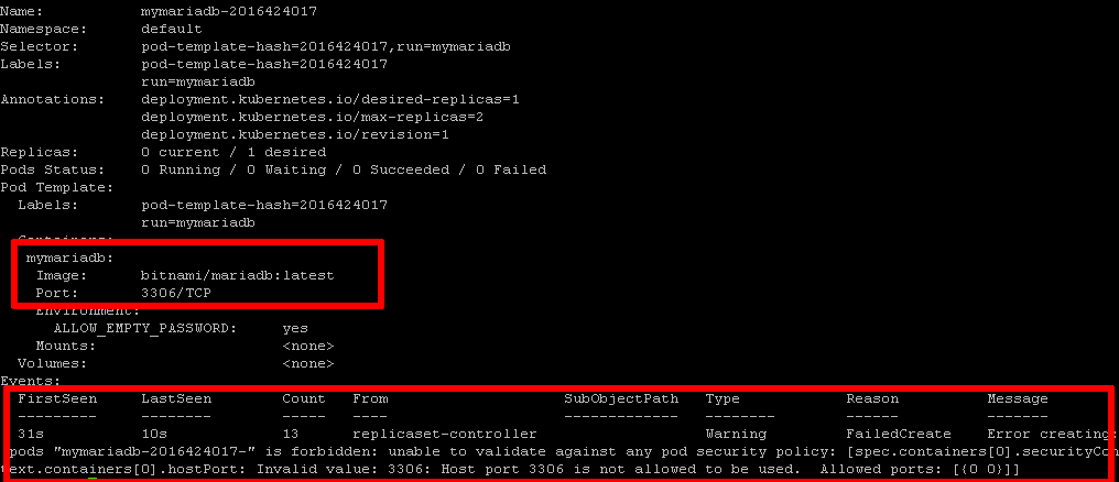 Disallowing containers from accessing host ports