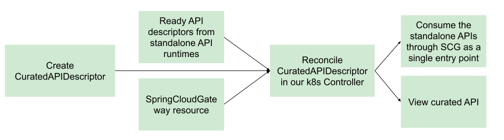 Flow chart with boxes for API curation process.