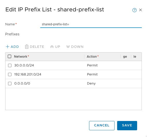 IP Prefix Lists