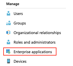 Enterprise applications tab