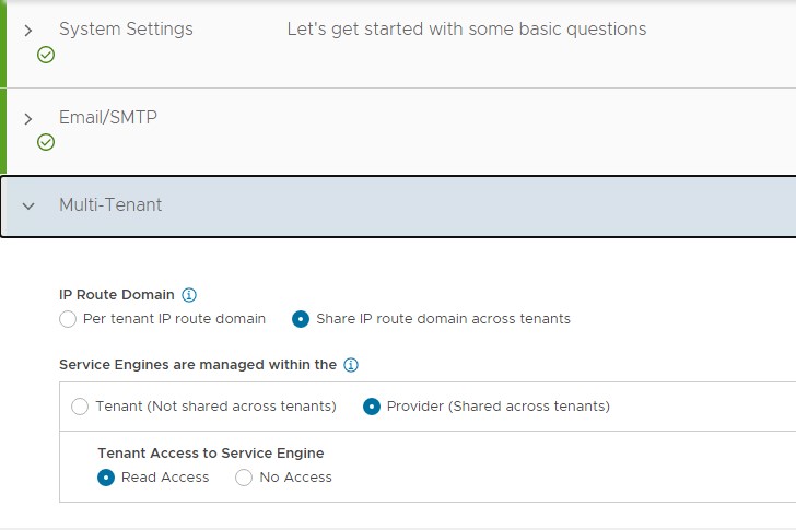 Configure Multi-Tenant settings