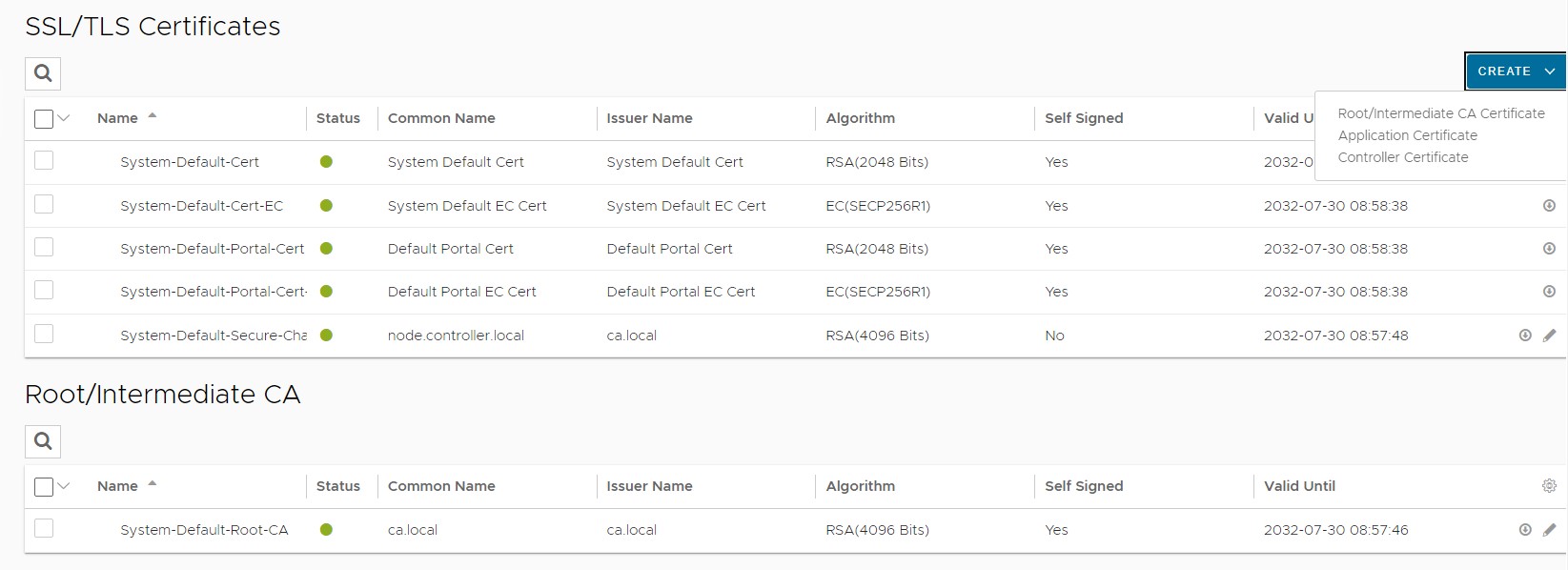 Self-signed certificate generation