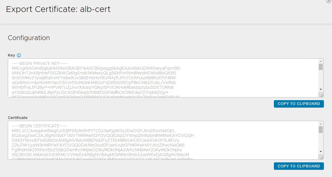 Copy certificate contents which are required while deploying the Tanzu Kubernetes Grid management cluster