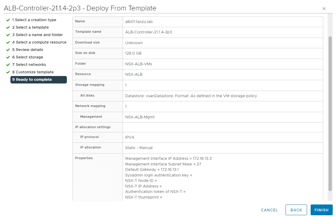 ALB Controller deployment wizard